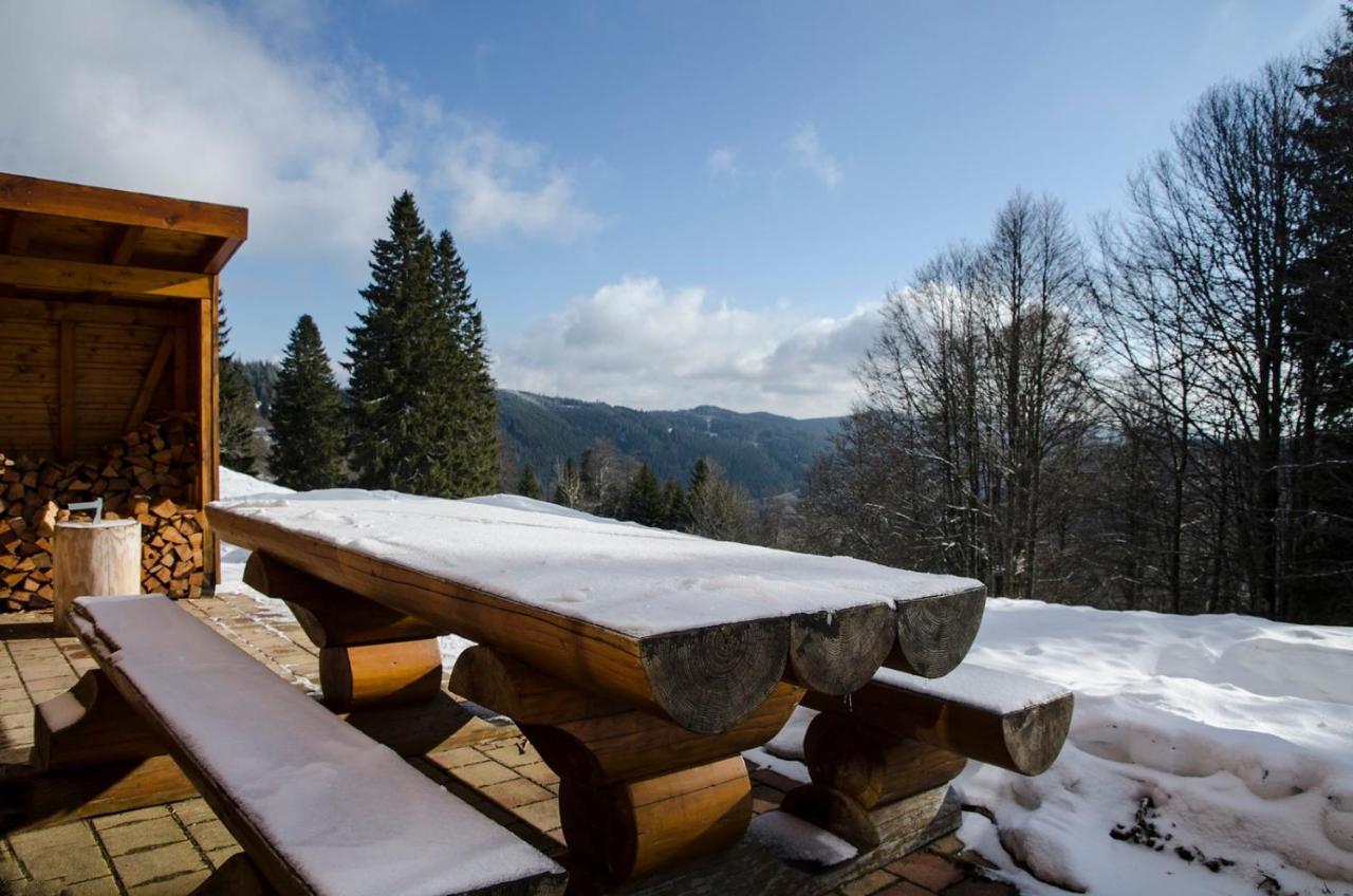 Luxus-Ferienhaus Blockhaus Chalet Nr 2 Toplage Am Feldberg Mit Sauna, Outdoor-Hottub, Kamin Auf 1300M Uem Bagian luar foto