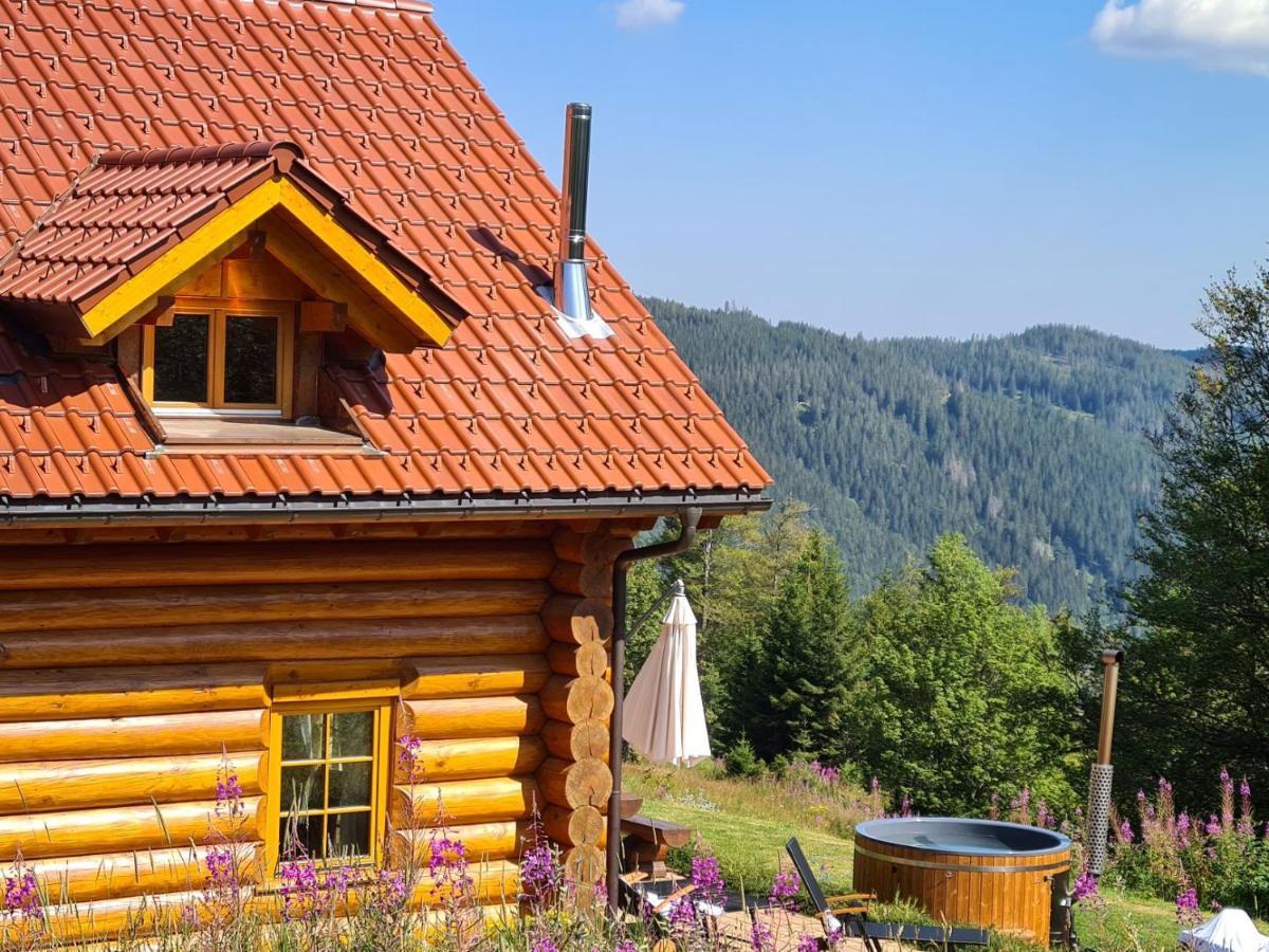Luxus-Ferienhaus Blockhaus Chalet Nr 2 Toplage Am Feldberg Mit Sauna, Outdoor-Hottub, Kamin Auf 1300M Uem Bagian luar foto